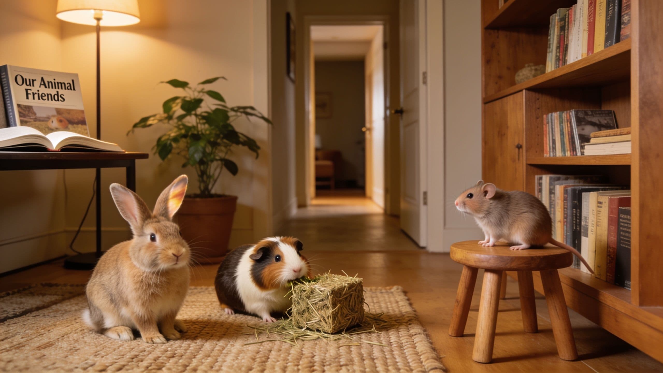 Editorial hero image for Rabbits, Guinea Pigs, and Hamsters Read a Room Too