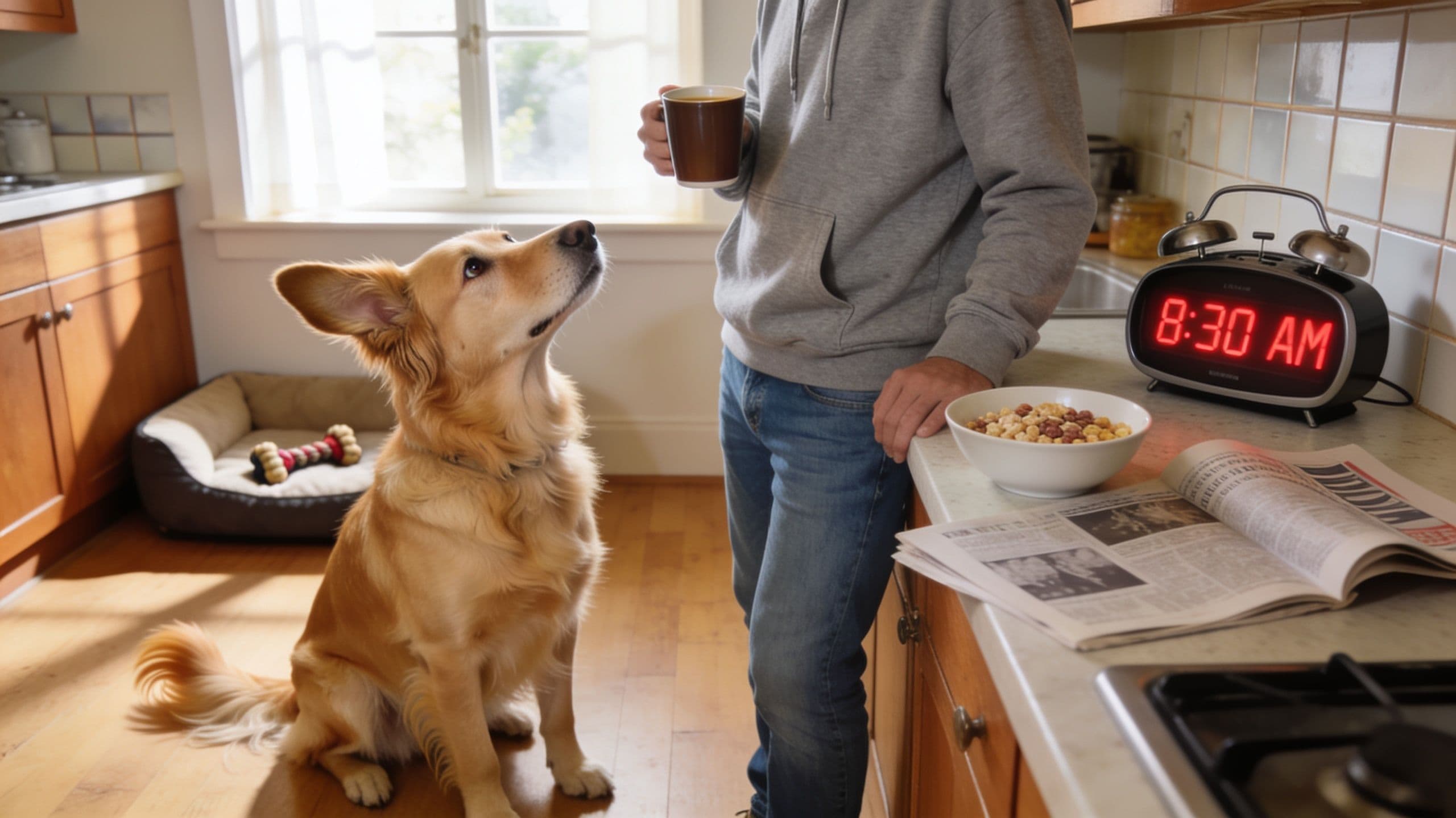 Editorial hero image for Pets Learn the Weekend Schedule Faster Than We Realize