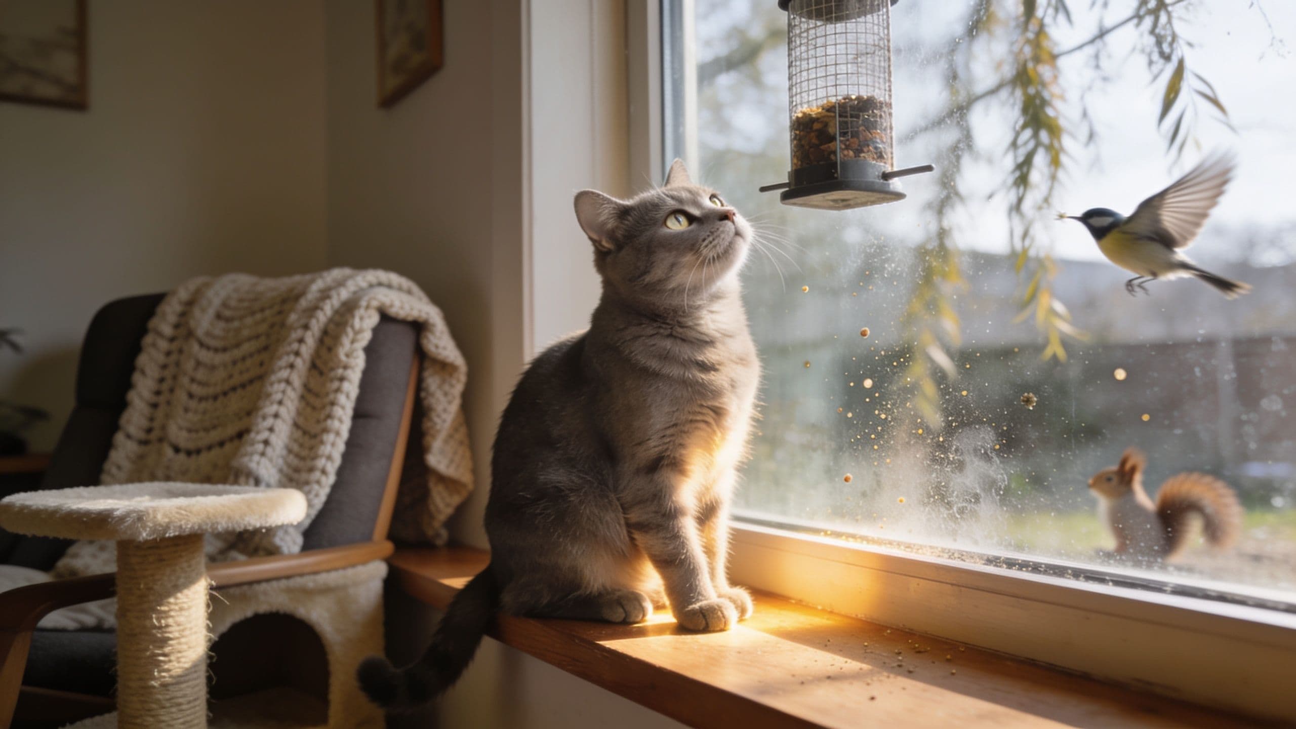 Editorial hero image for A Window View Gives Indoor Cats More Than Entertainment