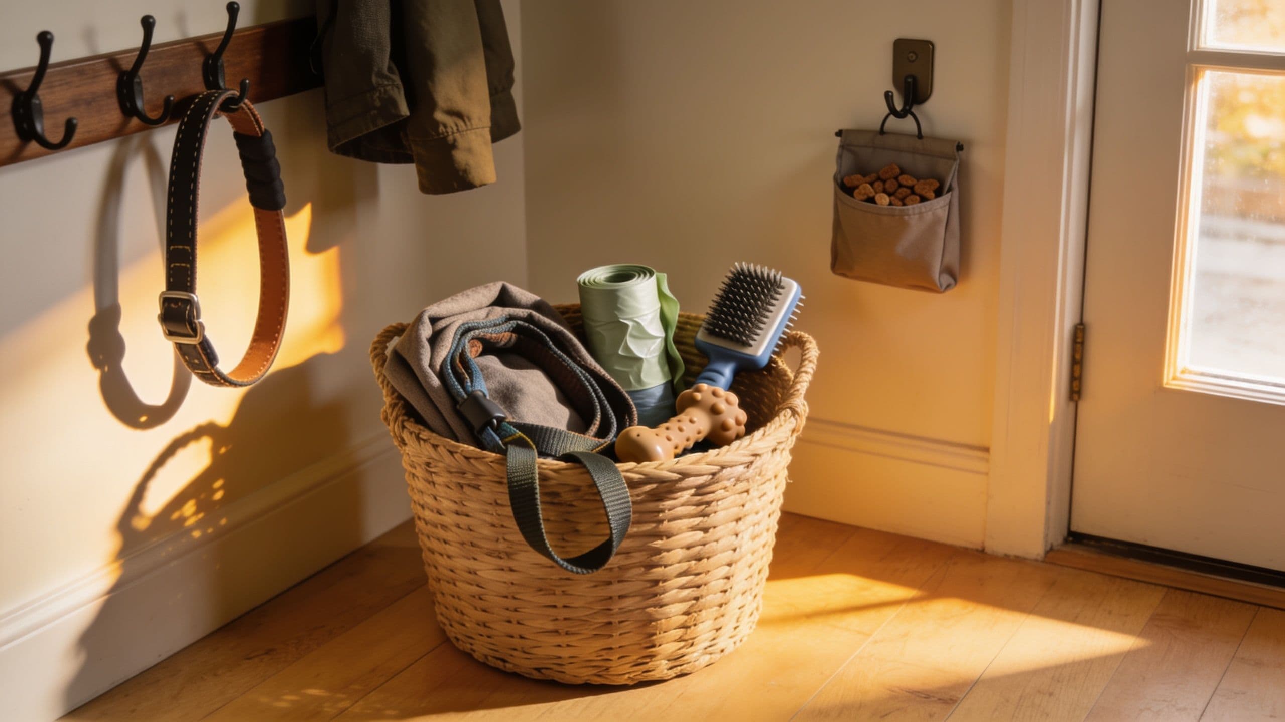 Editorial hero image for The One-Basket Rule for Pet Gear That Actually Gets Used