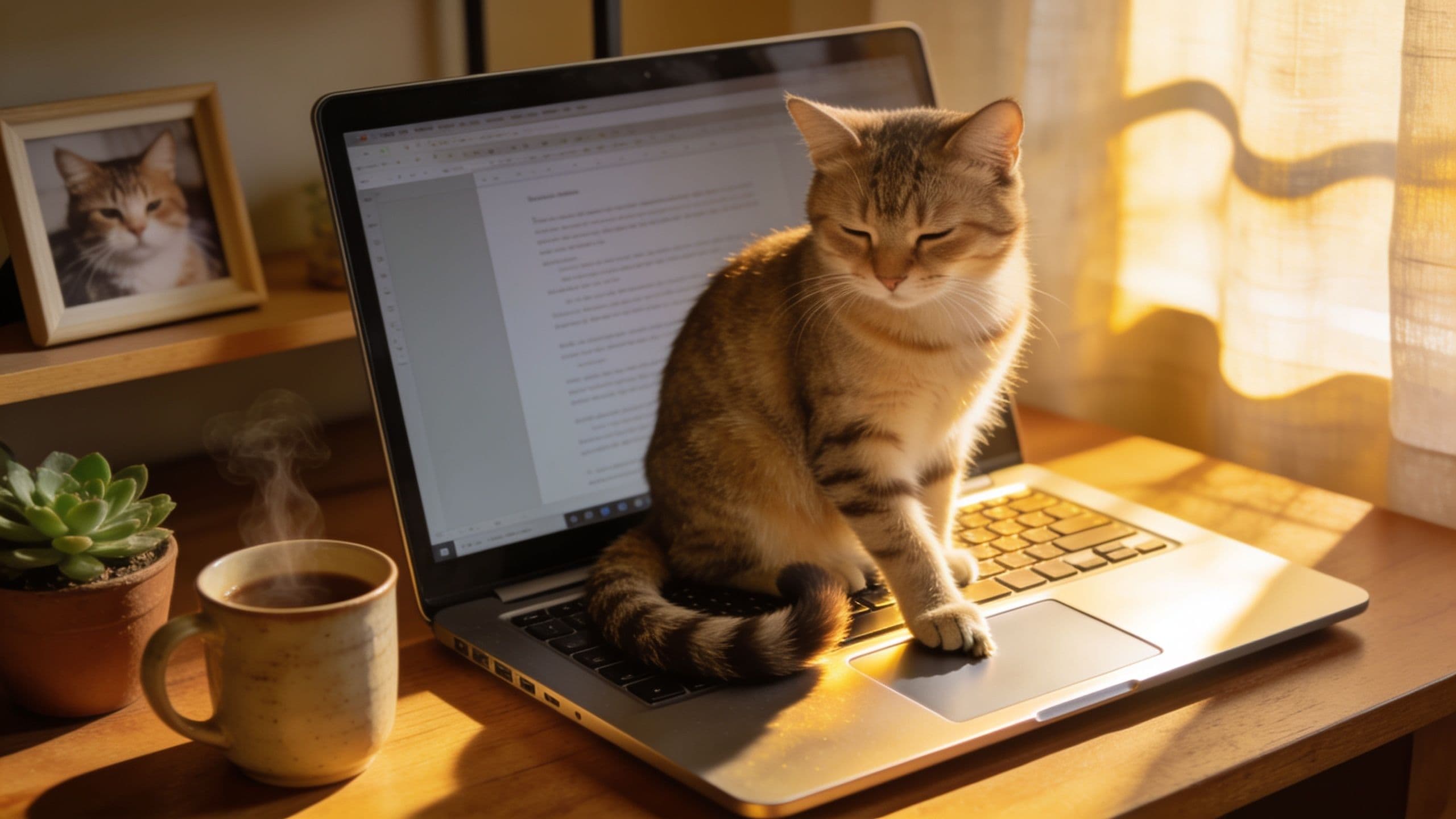 Editorial hero image for If Your Cat Sits on Your Laptop, Start With the Heat and the Height