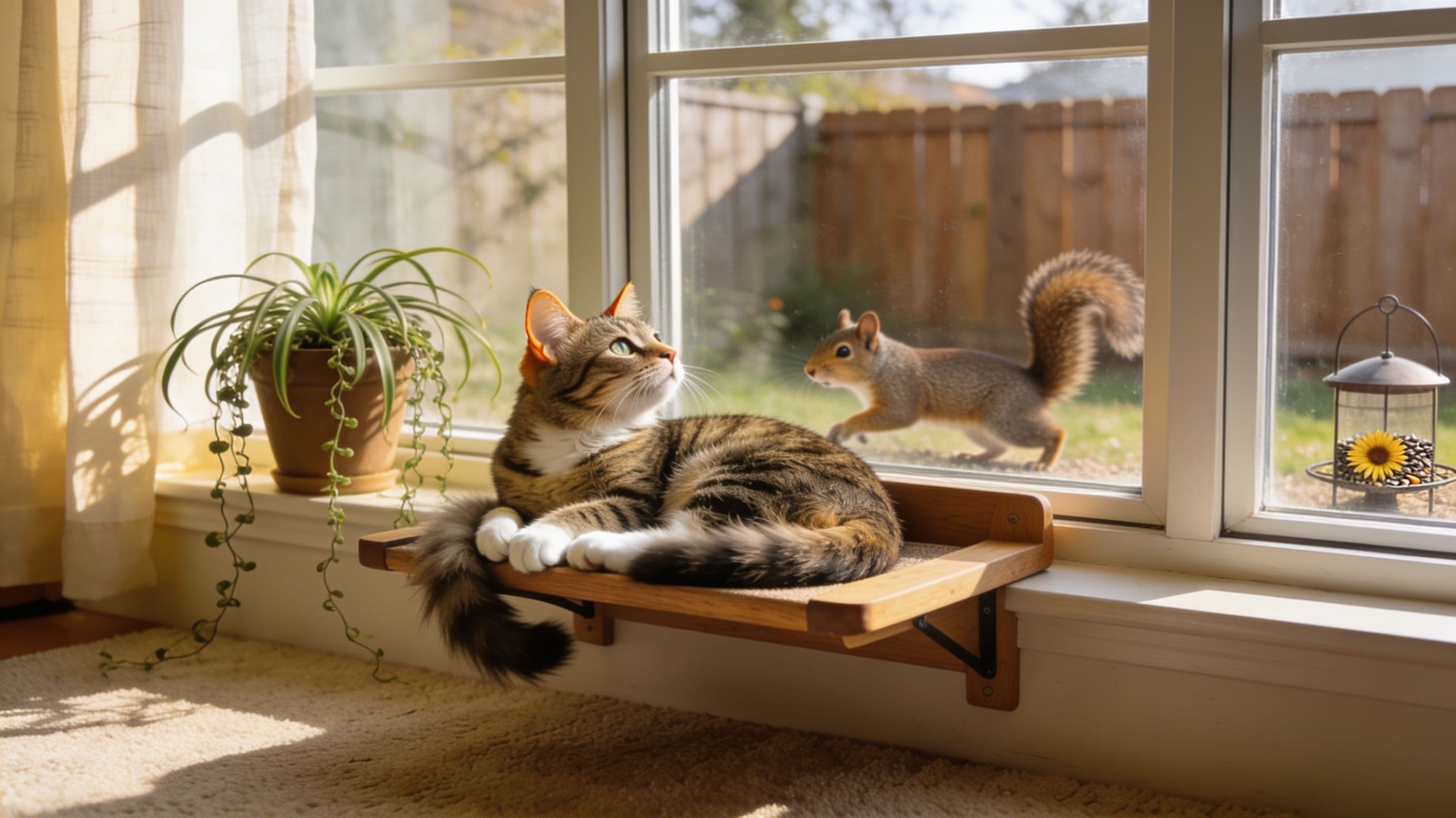 Editorial hero image for A Window Perch Changes How Indoor Cats Experience the Day