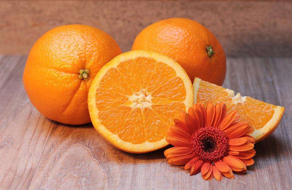 oranges slice oranges peels